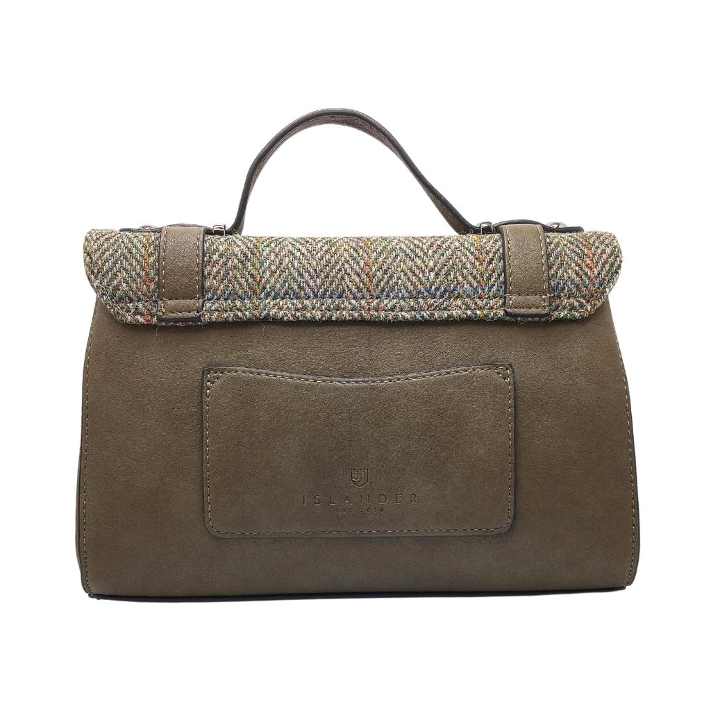 Islander Harris Tweed Orkney Satchel 'Chestnut Herringbone' by Islander - Handbags