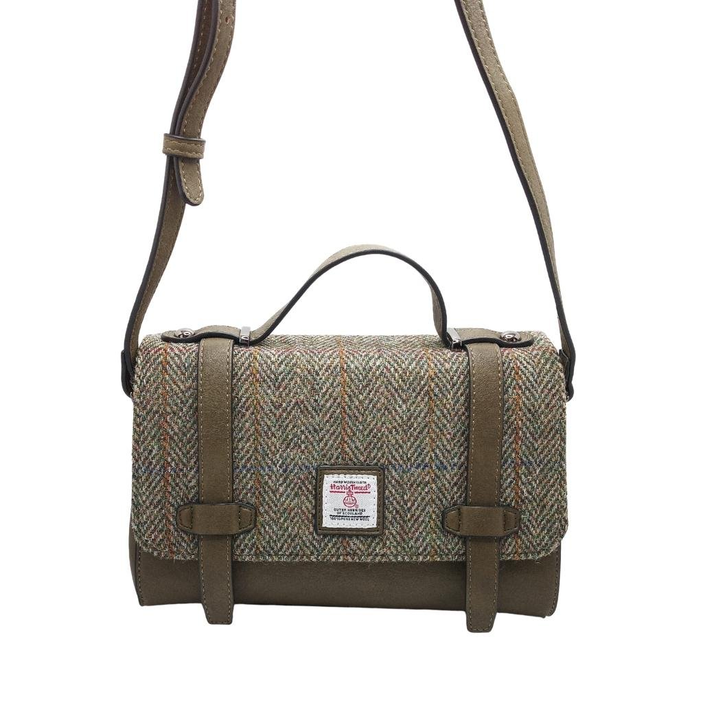 Islander Harris Tweed Orkney Satchel 'Chestnut Herringbone' by Islander - Handbags