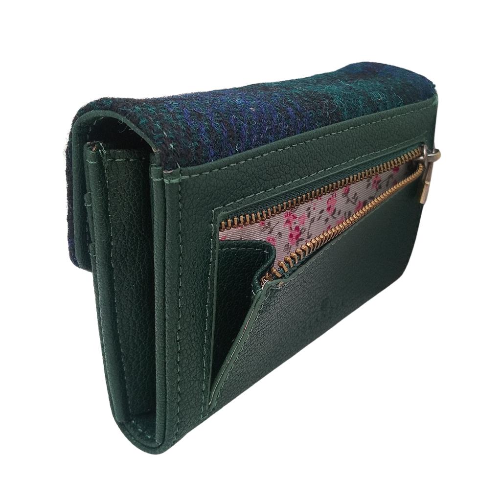 Islander Harris Tweed Small Clasp Clutch Purse 'Black Watch Tartan'