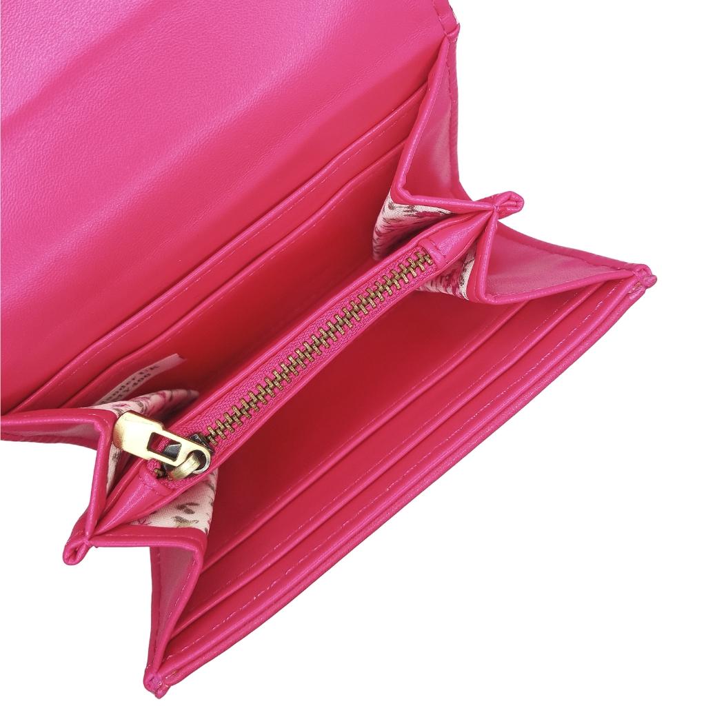 Islander Harris Tweed Small Clasp Clutch Purse 'Fuchsia Tartan'