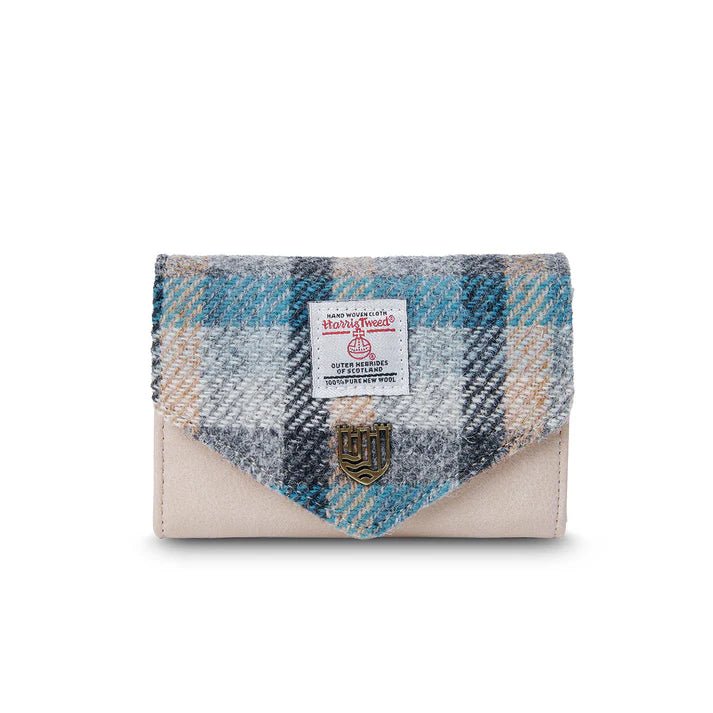 Islander Harris Tweed Small Clasp Clutch Purse 'Islander Tartan' - The Celtic Gift Store - Handbags