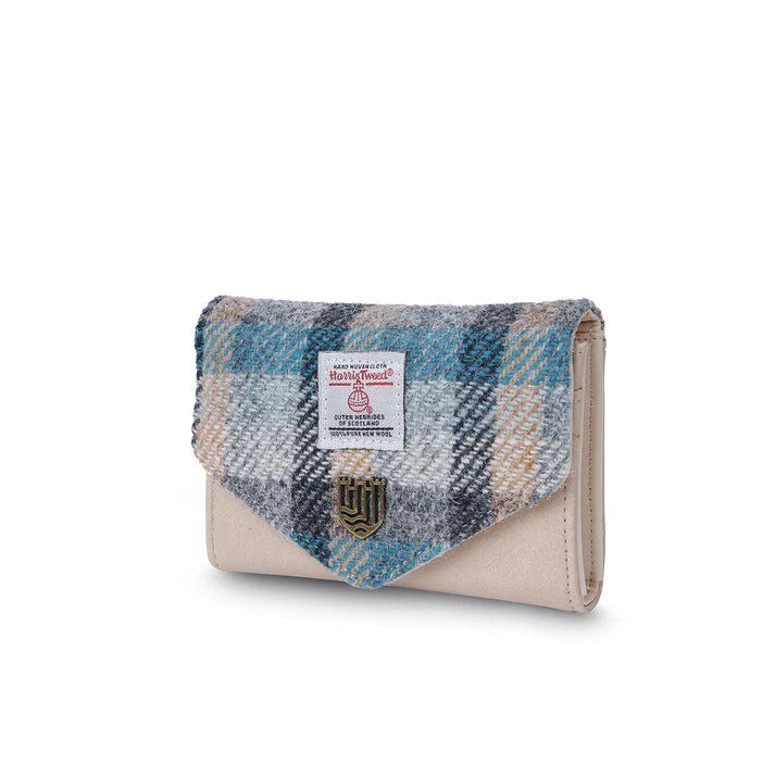 Islander Harris Tweed Small Clasp Clutch Purse 'Islander Tartan' - The Celtic Gift Store - Handbags
