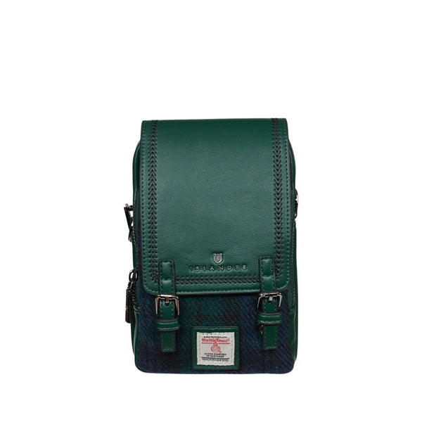Islander Harris Tweed The Baby Jura Crossbody Bag 'Black Watch Tartan'