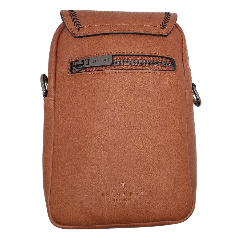 Islander Harris Tweed The Baby Jura Crossbody Bag 'Chestnut Tartan' by Islander - Handbags