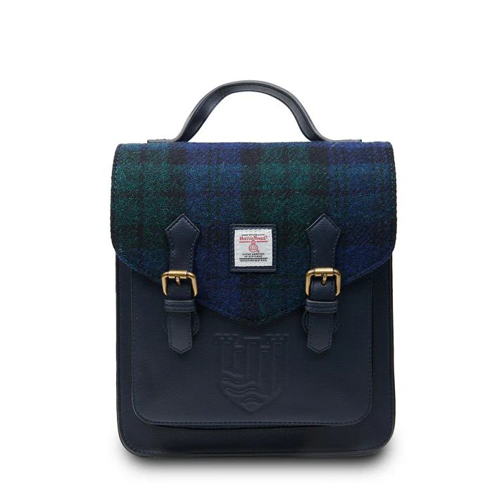 Islander Harris Tweed The Calton Backpack 'Blackwatch Tartan' - The Celtic Gift Store - Handbags