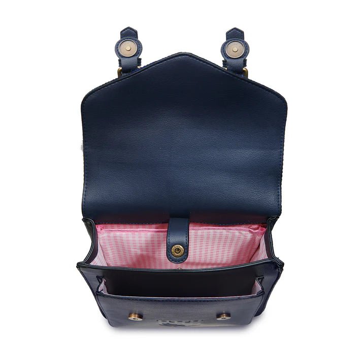 Islander Harris Tweed The Calton Backpack 'Chestnut and Blue Tartan' - The Celtic Gift Store - Handbags