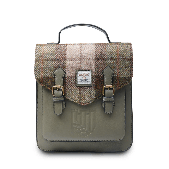 Islander Harris Tweed The Calton Backpack 'Chestnut Tartan' - The Celtic Gift Store - Handbags