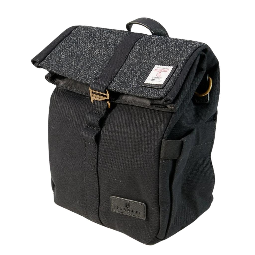 Islander Harris Tweed The Canvas Lunch Bag - Black Herringbone