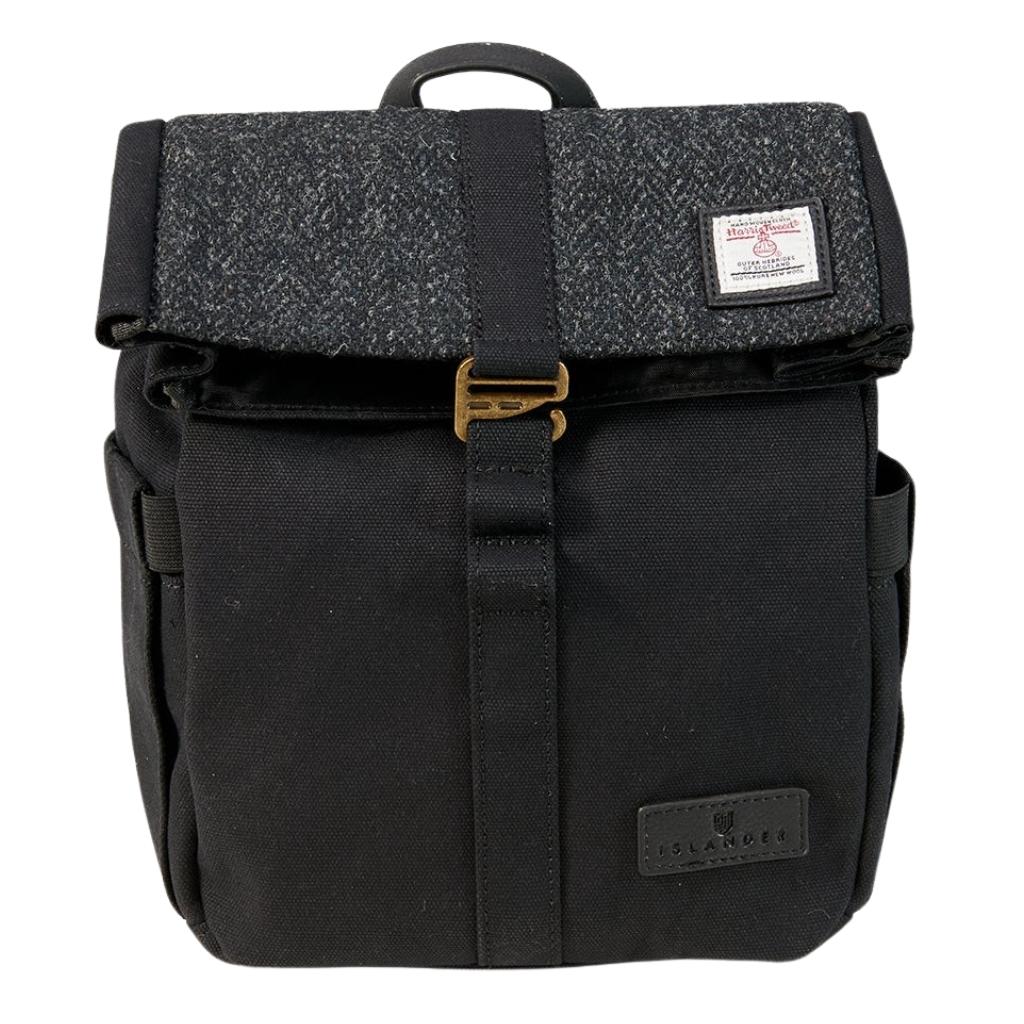 Islander Harris Tweed The Canvas Lunch Bag - Black Herringbone