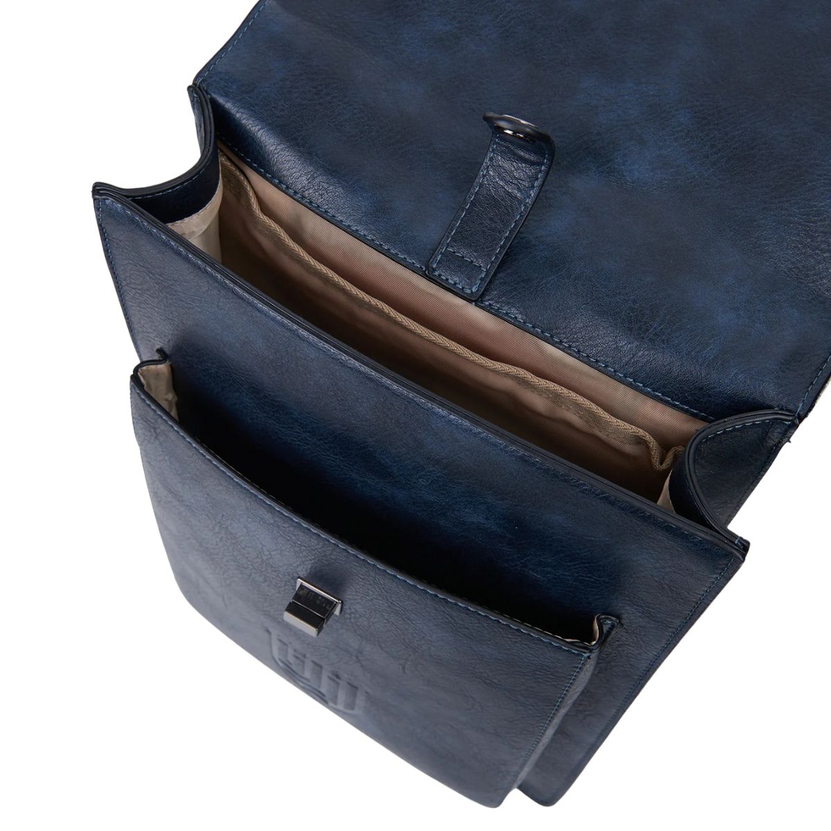 Islander Harris Tweed The Carloway Backpack 'Navy Over - Check'