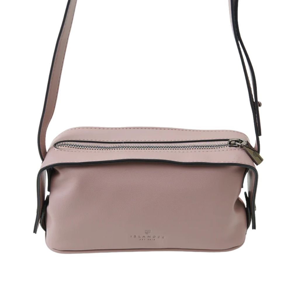 Islander Harris Tweed The Harley Crossbody 'Pink and Green Tartan'
