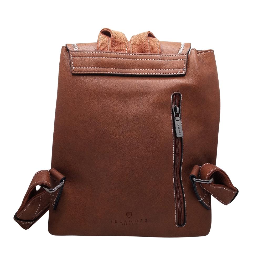 Islander Harris Tweed The Jura Backpack 'Chestnut Herringbone' by Islander - Handbags