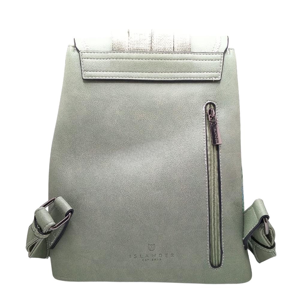 Islander Harris Tweed The Jura Backpack 'Mint Check' by Islander - Handbags