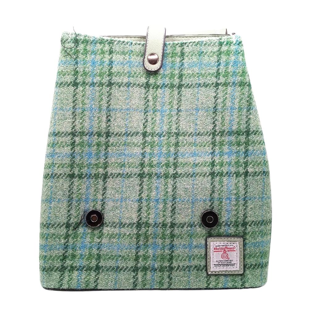 Islander Harris Tweed The Jura Backpack 'Mint Check' by Islander - Handbags