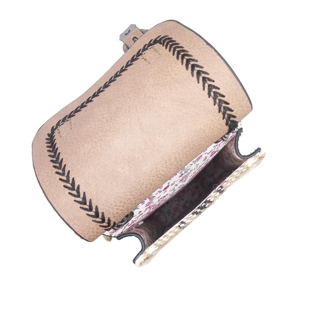 Islander Harris Tweed The Phone Tote 'Blue and Beige Tartan'