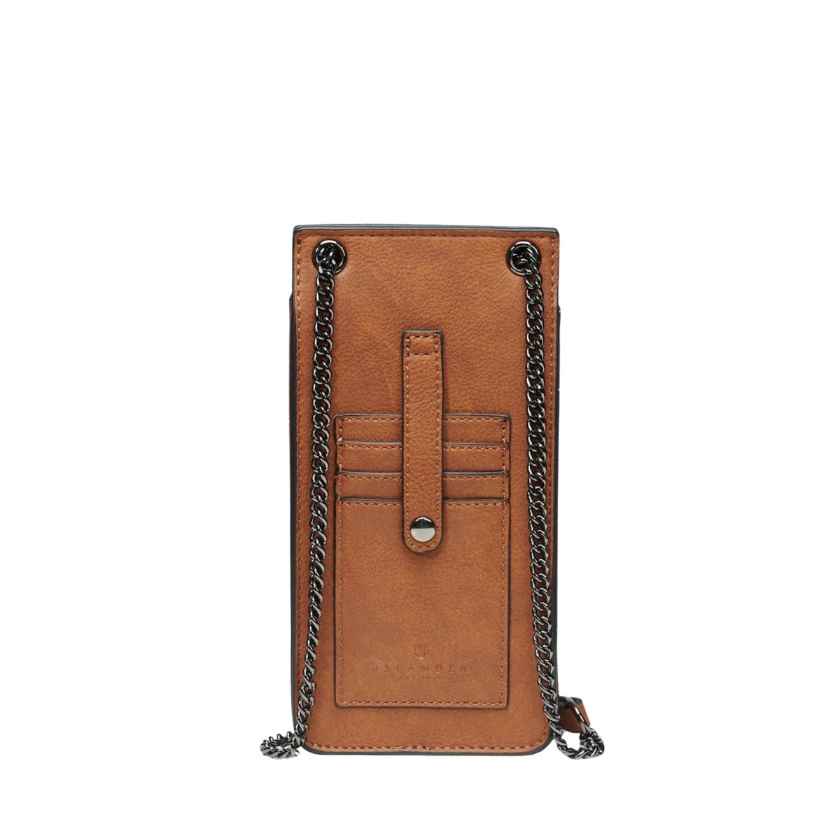 Islander Harris Tweed The Phone Tote 'Chestnut Tartan'