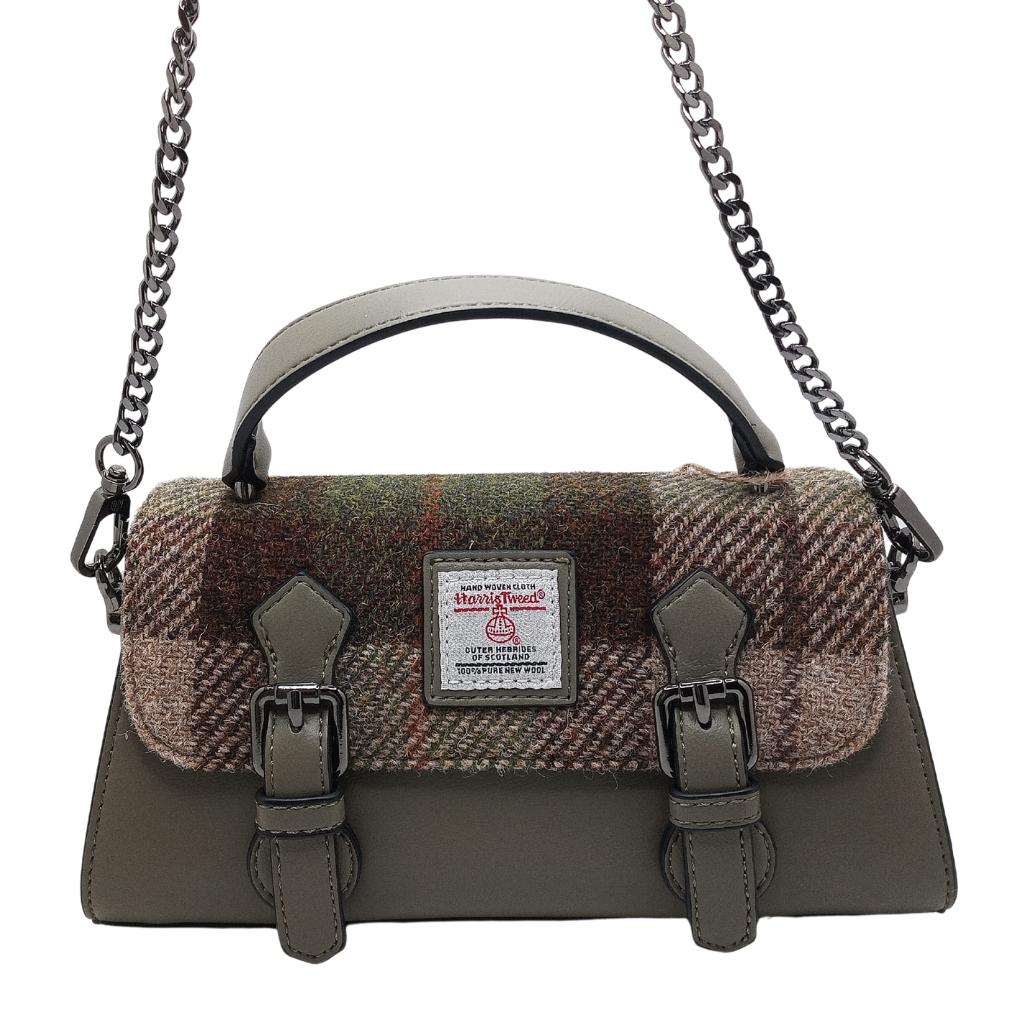 Islander Harris Tweed The Victoria Satchel 'Chestnut Tartan' by Islander - Handbags