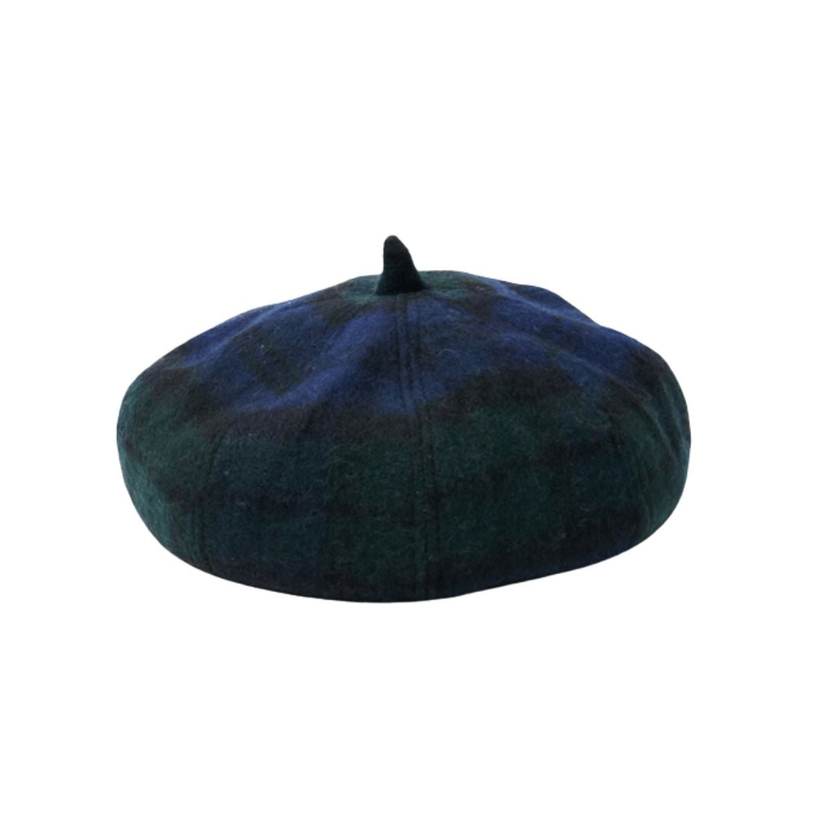 Islander Lambswool Bunnet Hat - Blackwatch Tartan