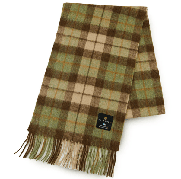 Islander Lambswool Scarf - Chestnut Tartan - The Celtic Gift Store - Scarves & Shawls