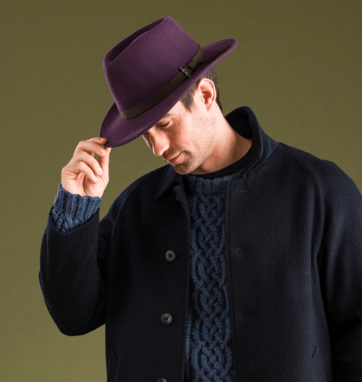 Jack Murphy Boston Hat - Plum - The Celtic Gift Store - Hats