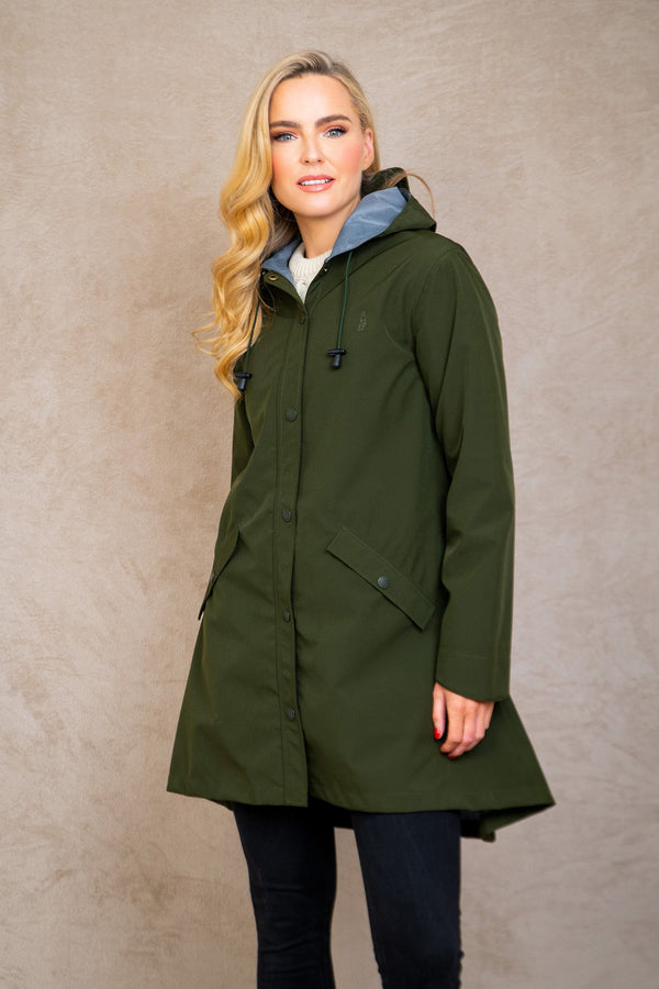 Jack Murphy Fiadh Waterproof Jacket - Olive - The Celtic Gift Store - Clothing