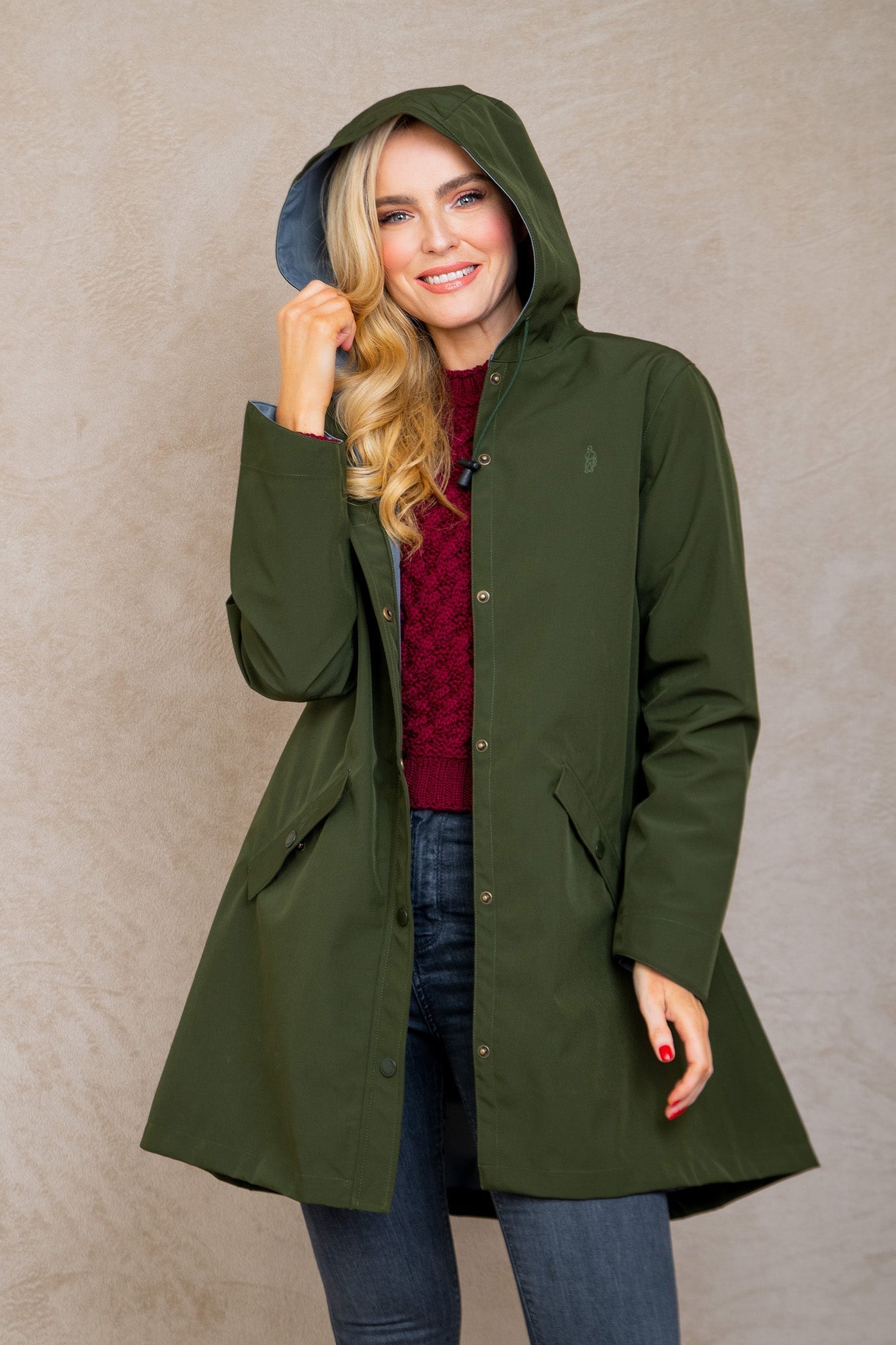 Jack Murphy Fiadh Waterproof Jacket - Olive - The Celtic Gift Store - Clothing