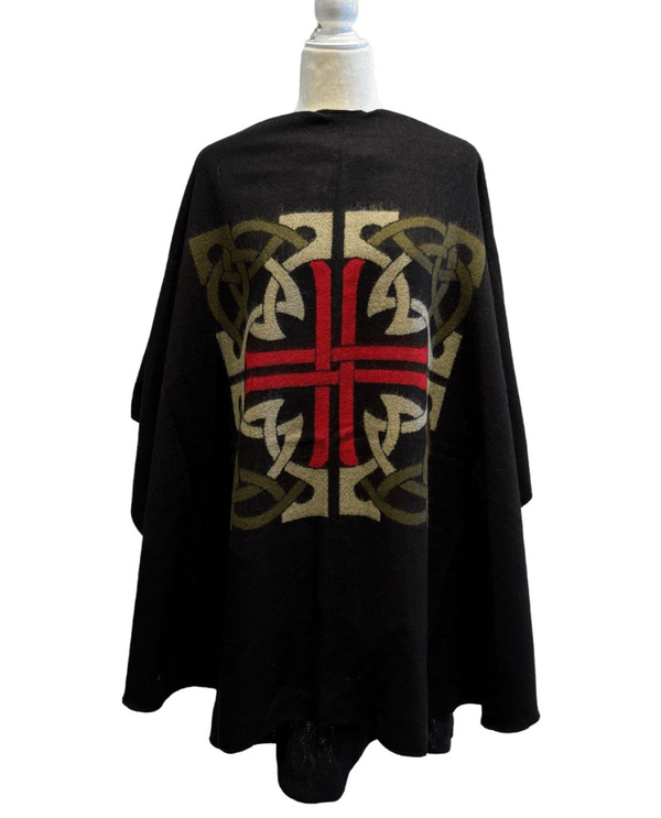 Jimmy Hourihan Celtic Knot Shawl - Black - The Celtic Gift Store - Scarves & Shawls