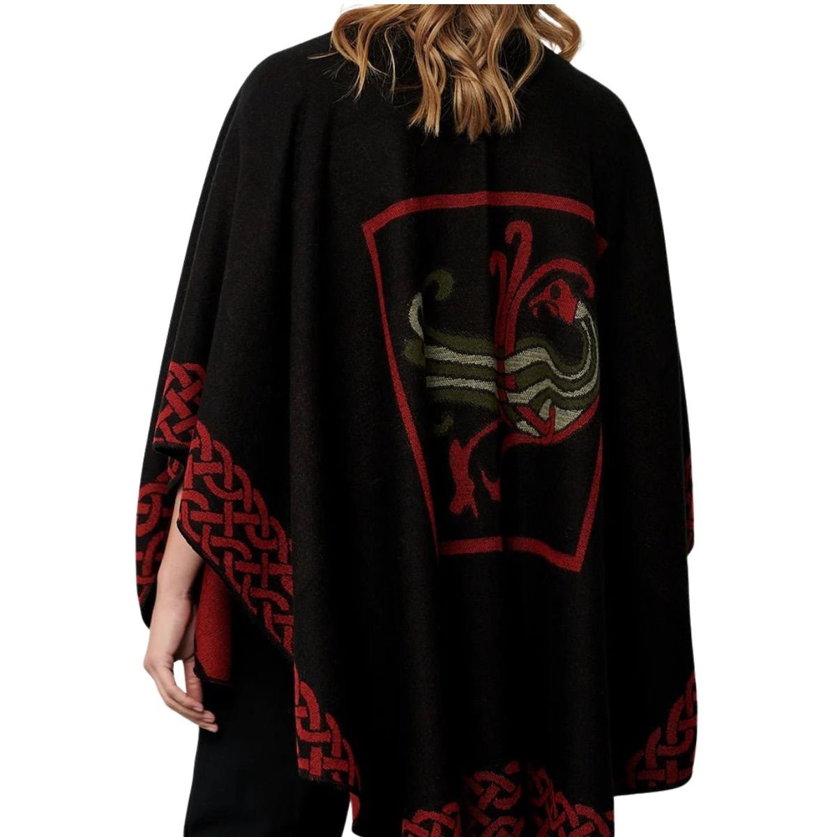 Jimmy Hourihan Celtic Shawl - Black/Red