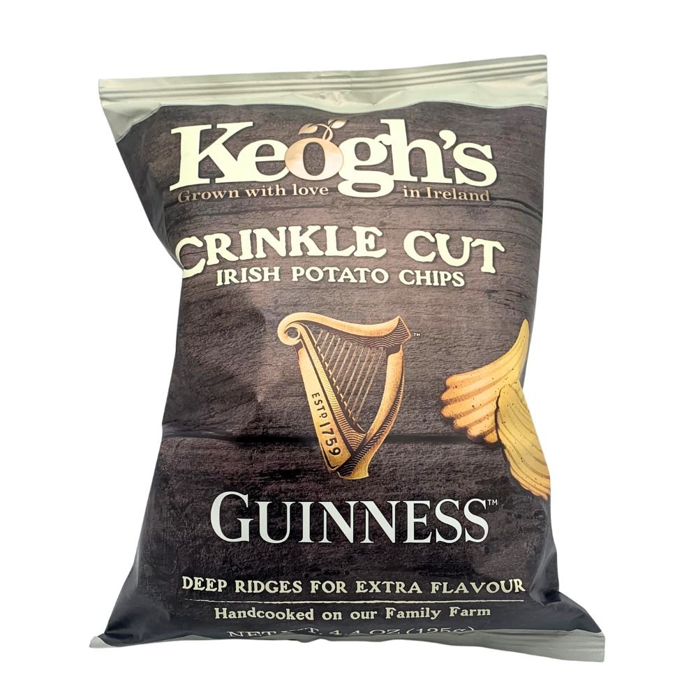 Keogh's Crinkle Cut Guinness Chips- 125g - The Celtic Gift Store - Food