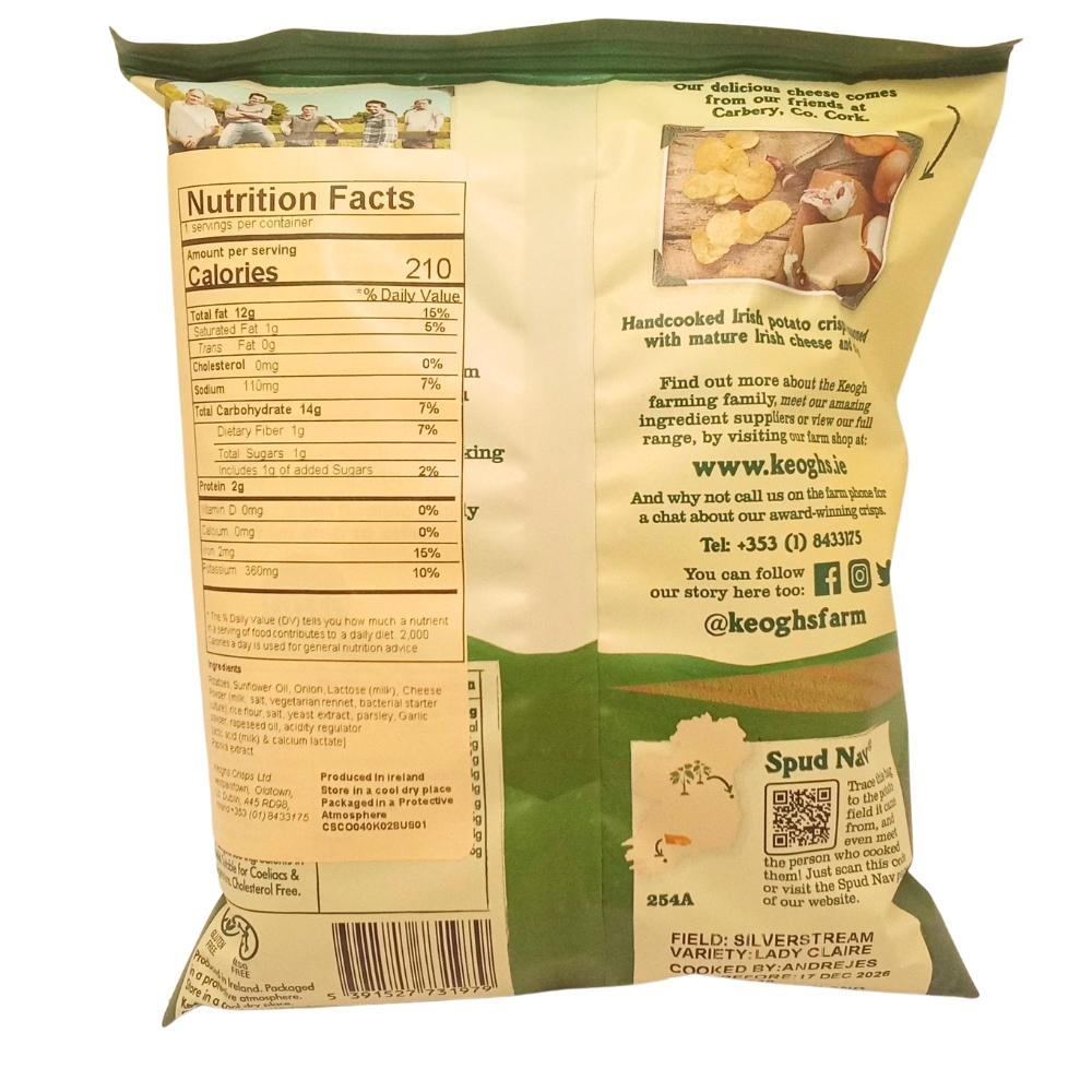 Keogh's Mature Irish Cheese and Onion- 40g