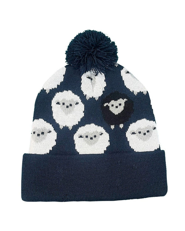 Kids Sheep Bobble Hat - Navy - The Celtic Gift Store - Hats