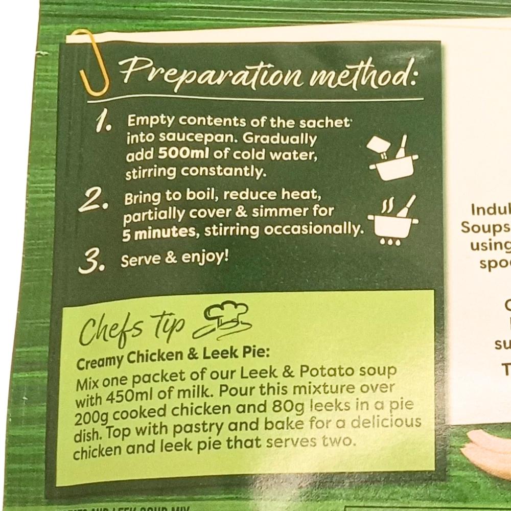 Knorr Gourmet Potato And Leek Soup Mix