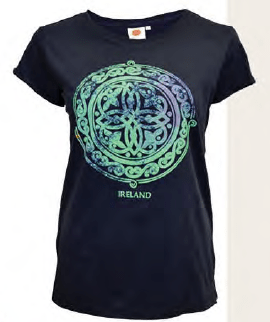 Ladies Green and Purple Celtic Knot T-Shirt - The Celtic Gift Store - Clothing