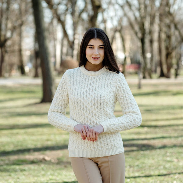 Ladies Side Button Sweater - The Celtic Gift Store - 