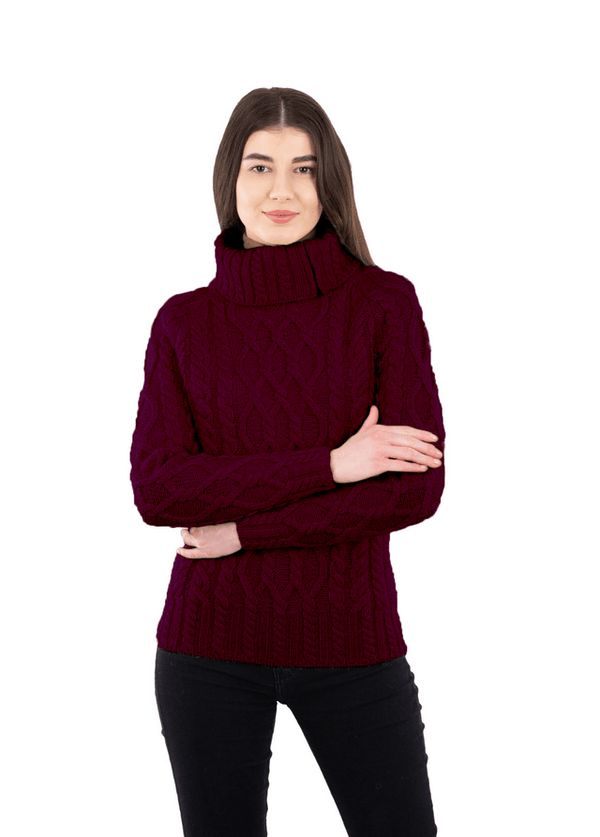 Ladies Zipper Neck Sweater - The Celtic Gift Store - 