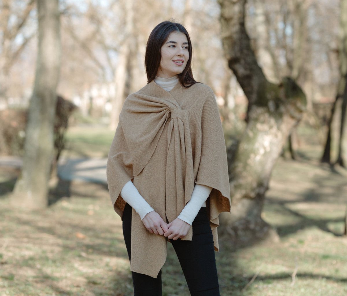 Lambswool Draped Shawl - The Celtic Gift Store - 