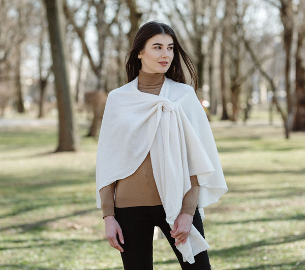 Lambswool Draped Shawl - The Celtic Gift Store - 