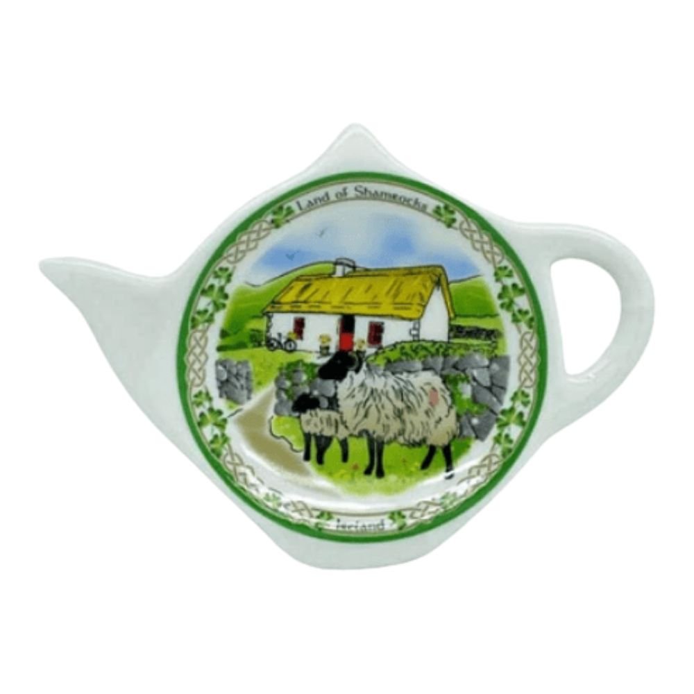 Land of Shamrocks Tea Bag Holder - The Celtic Gift Store - Kitchenware