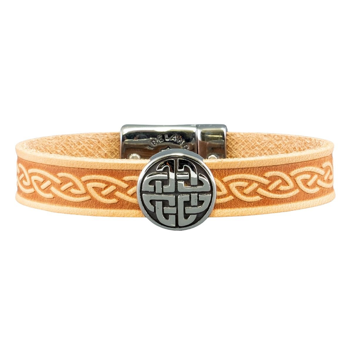 Lee River Celtic Knot Leather Cuff Bracelet
