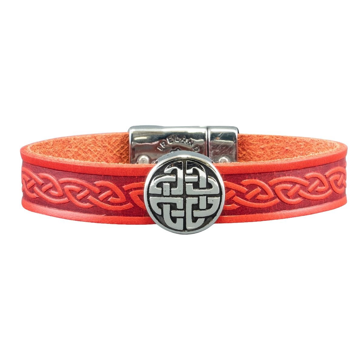 Lee River Celtic Knot Leather Cuff Bracelet