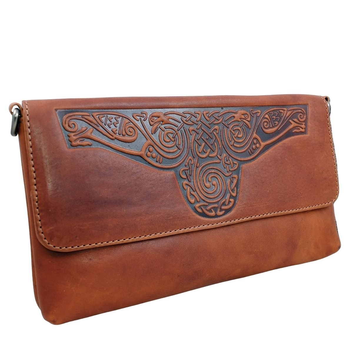 Lee River Ciara Leather Clutch Bag with Strap