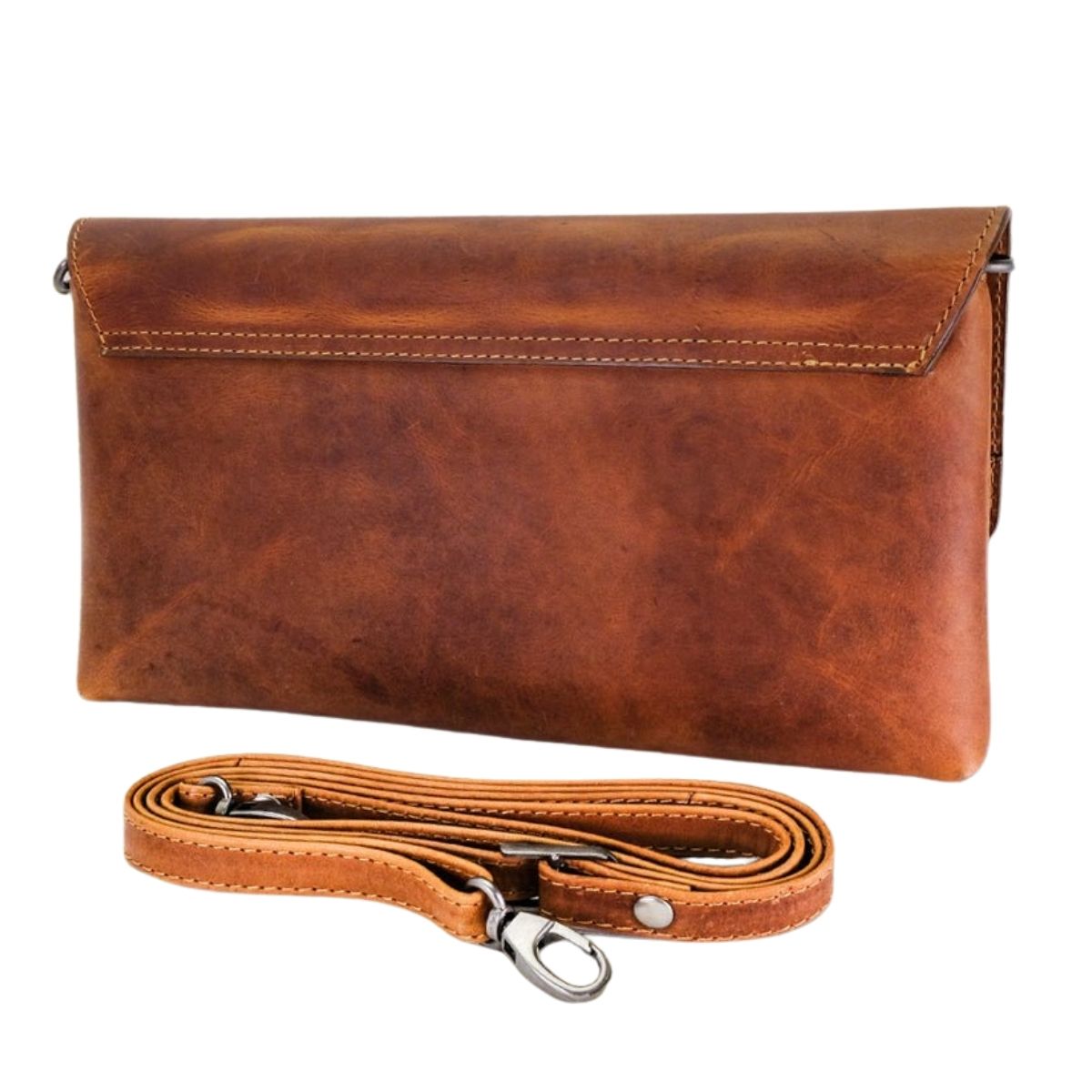 Lee River Ciara Leather Clutch Bag with Strap