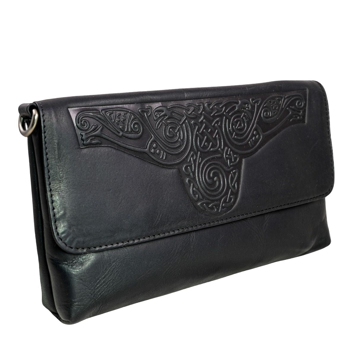 Lee River Ciara Leather Clutch Bag with Strap