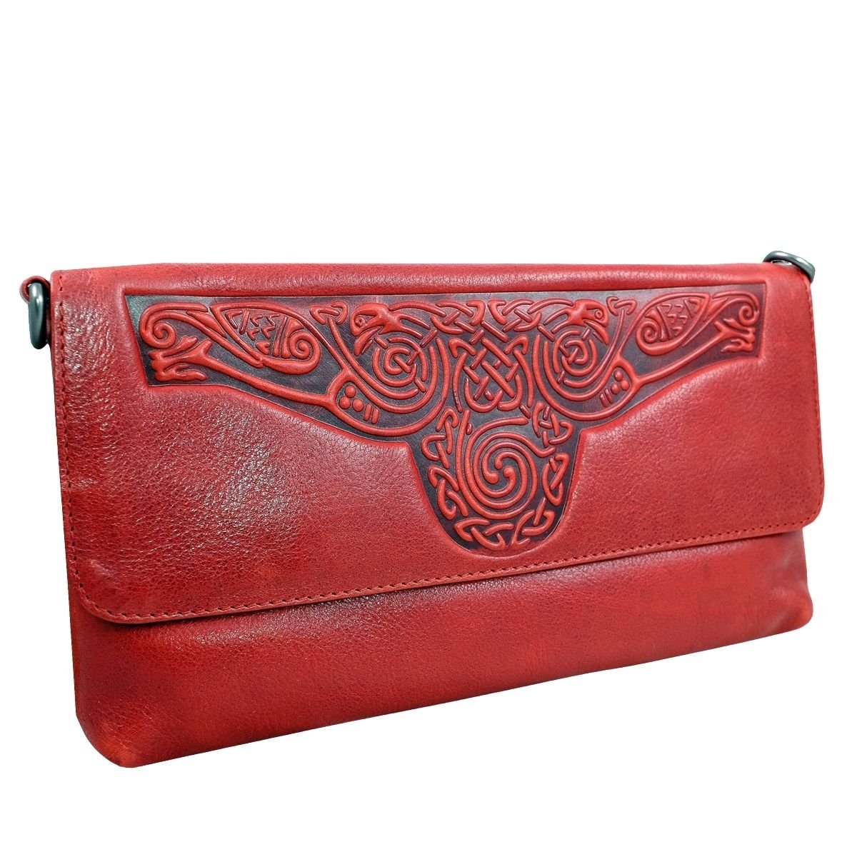 Lee River Ciara Leather Clutch Bag with Strap