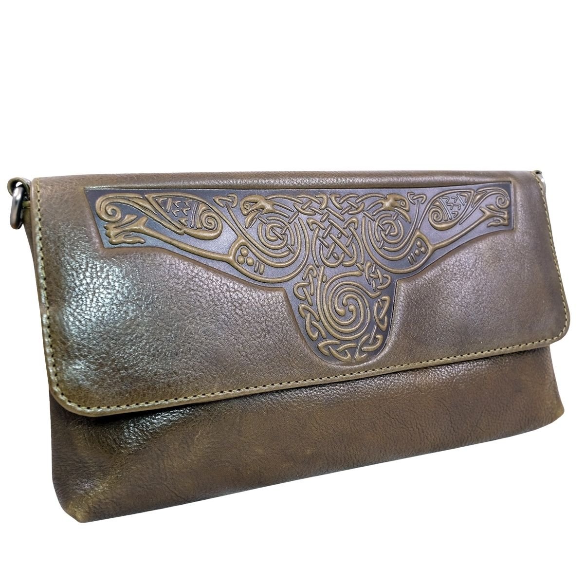 Lee River Ciara Leather Clutch Bag with Strap