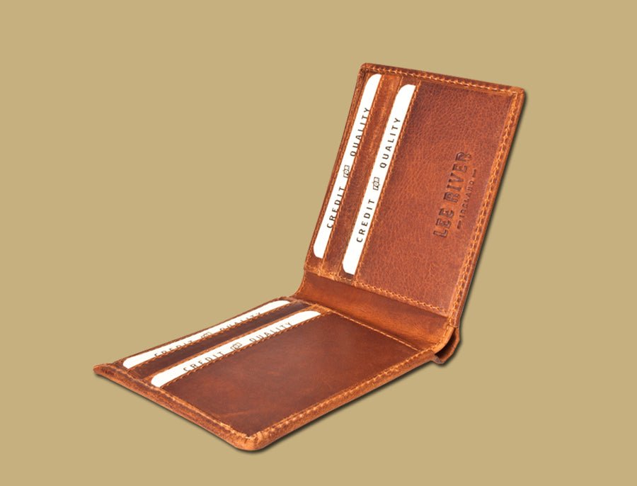 Lee River Cuchulainn Bi - Fold Leather Wallet - The Celtic Gift Store - Apparel & Accessories