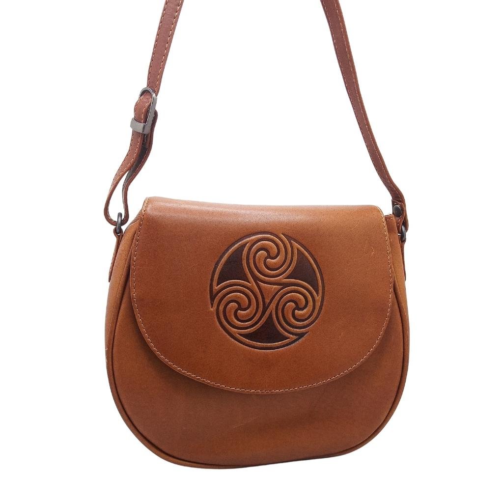 Lee River Hunter Celtic Leather Saddle Bag