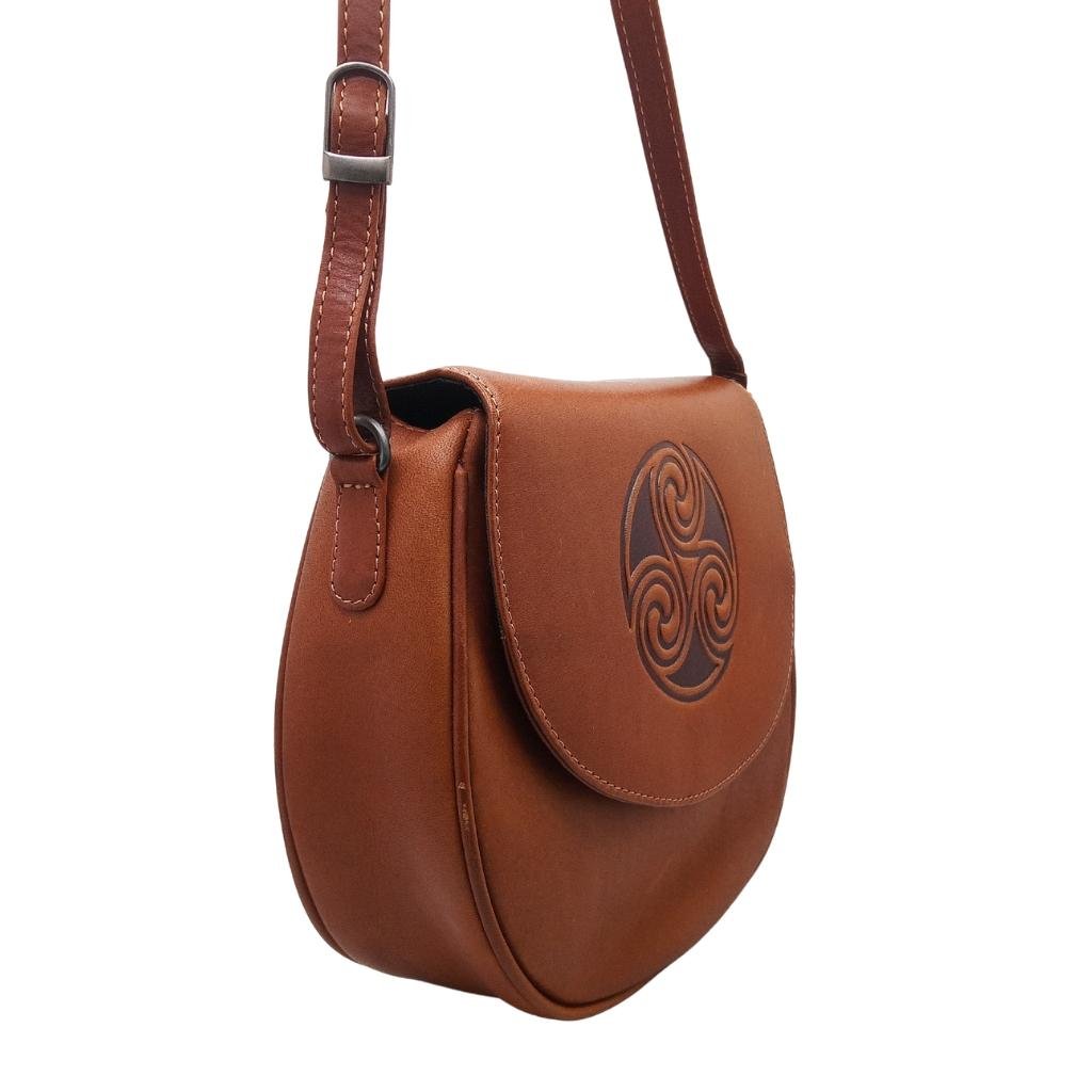 Lee River Hunter Celtic Leather Saddle Bag