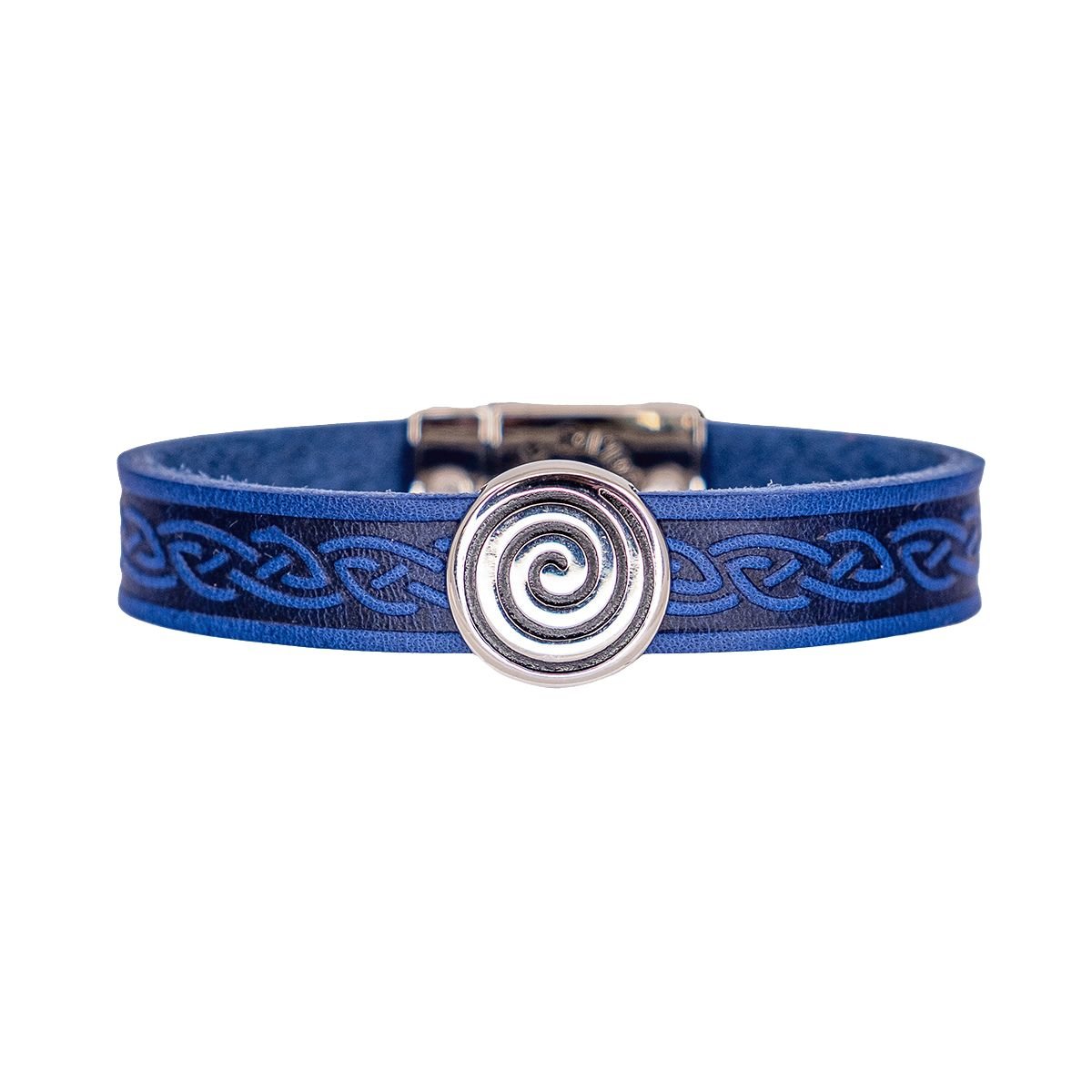 Lee River Irish Spiral Leather Cuff Bracelet