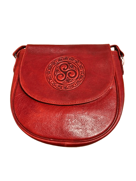 Lee River Large Celtic Leather Saddle Bag - The Celtic Gift Store - Handbags